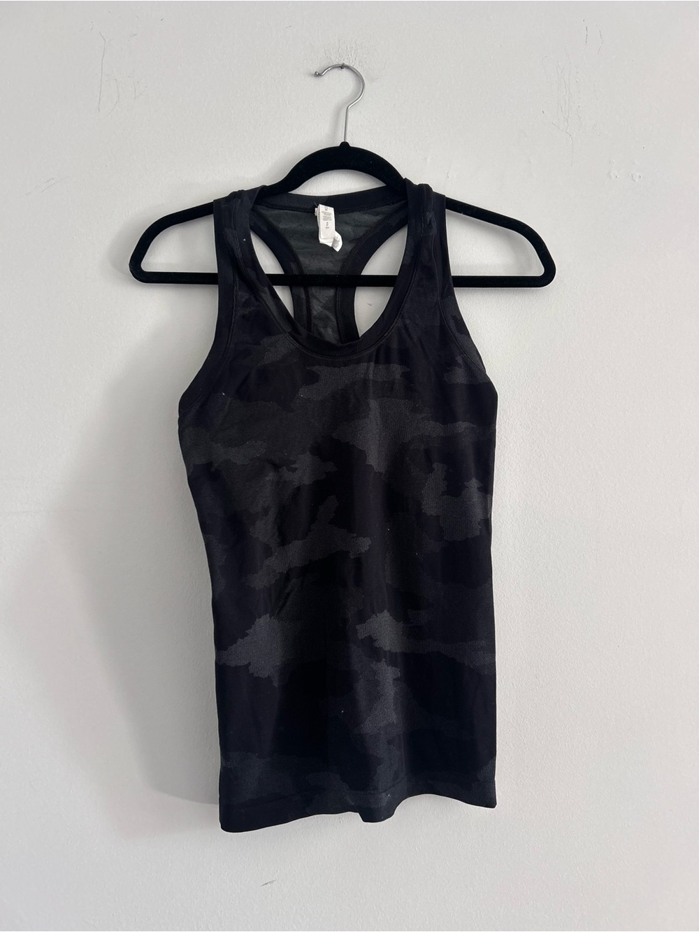 Athleta Black Camo Racerback Tank